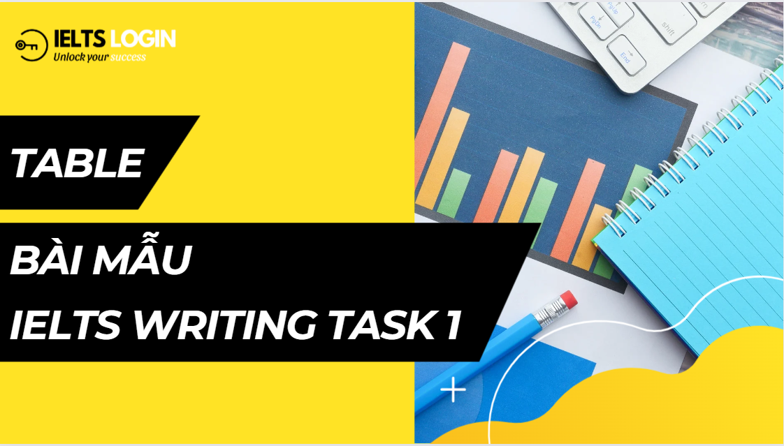 Bài mẫu IELTS Writing Task 1 - dạng Table