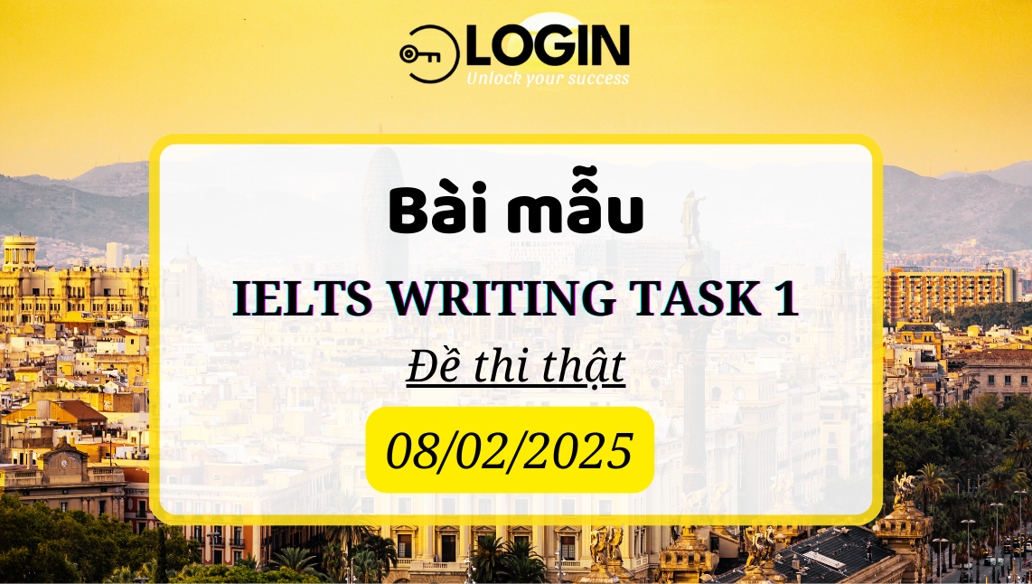 Bài mẫu IELTS Writing Task 1 - Giải đề thi thật (08/02/2025)